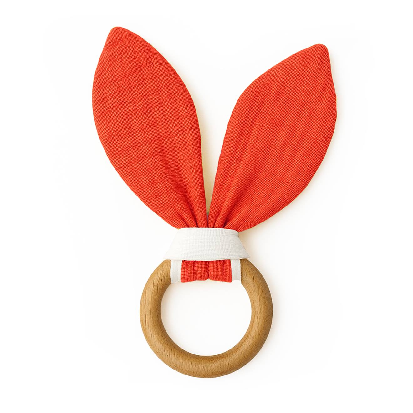 Anneau De Dentition En Coton Bio Fraise