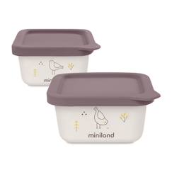-Set de hermétiques en matériau bio naturset 2 chic