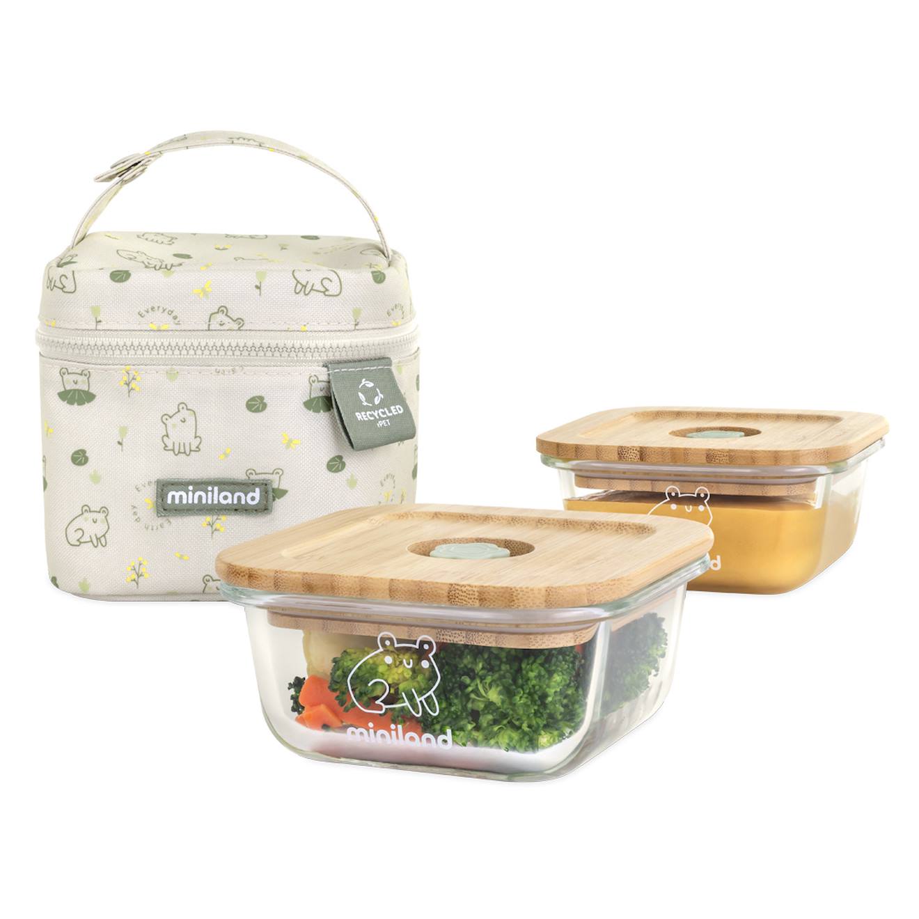 Hermétiques Et Sac Isotherme Ecosquare Frog Blanc