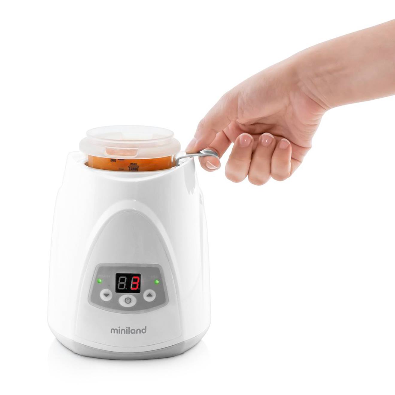 Chauffe-biberon Chauffant Blanc (Miniland) - Image 2