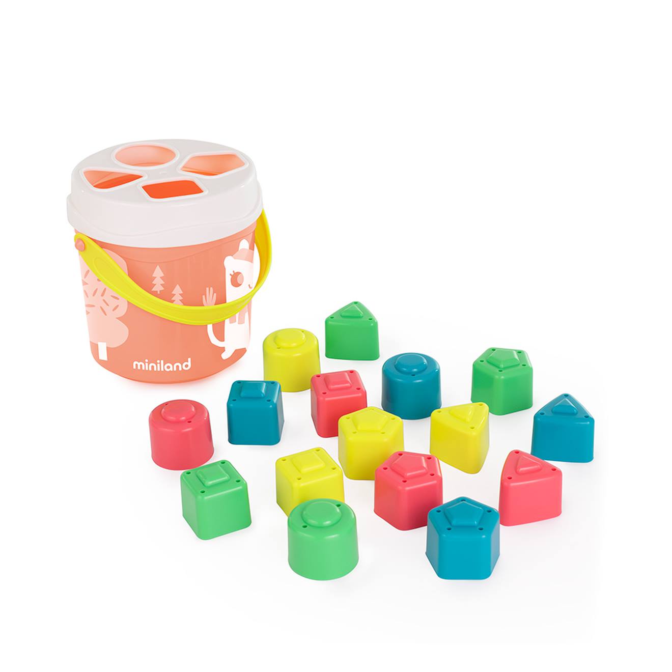 Empilables Pour Bébés De Couleur Saumon Vert