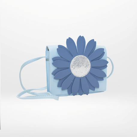 Sac bandoulière flora marguerite Bleu+Kaki & beige+Rose & gris 3 - vertbaudet enfant 