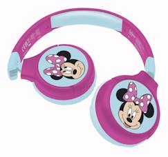 Jouet-Casque 2 en 1 minnie mouse bluetooth et filaire avec limitation de son