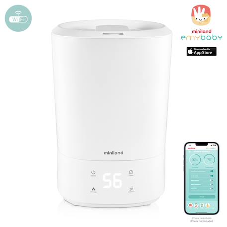 Miniland - Humidificateur Wifi Humitop Connect Blanc