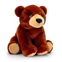 Jouet-Premier âge-Peluche ours brun 18cm 100% recyclée