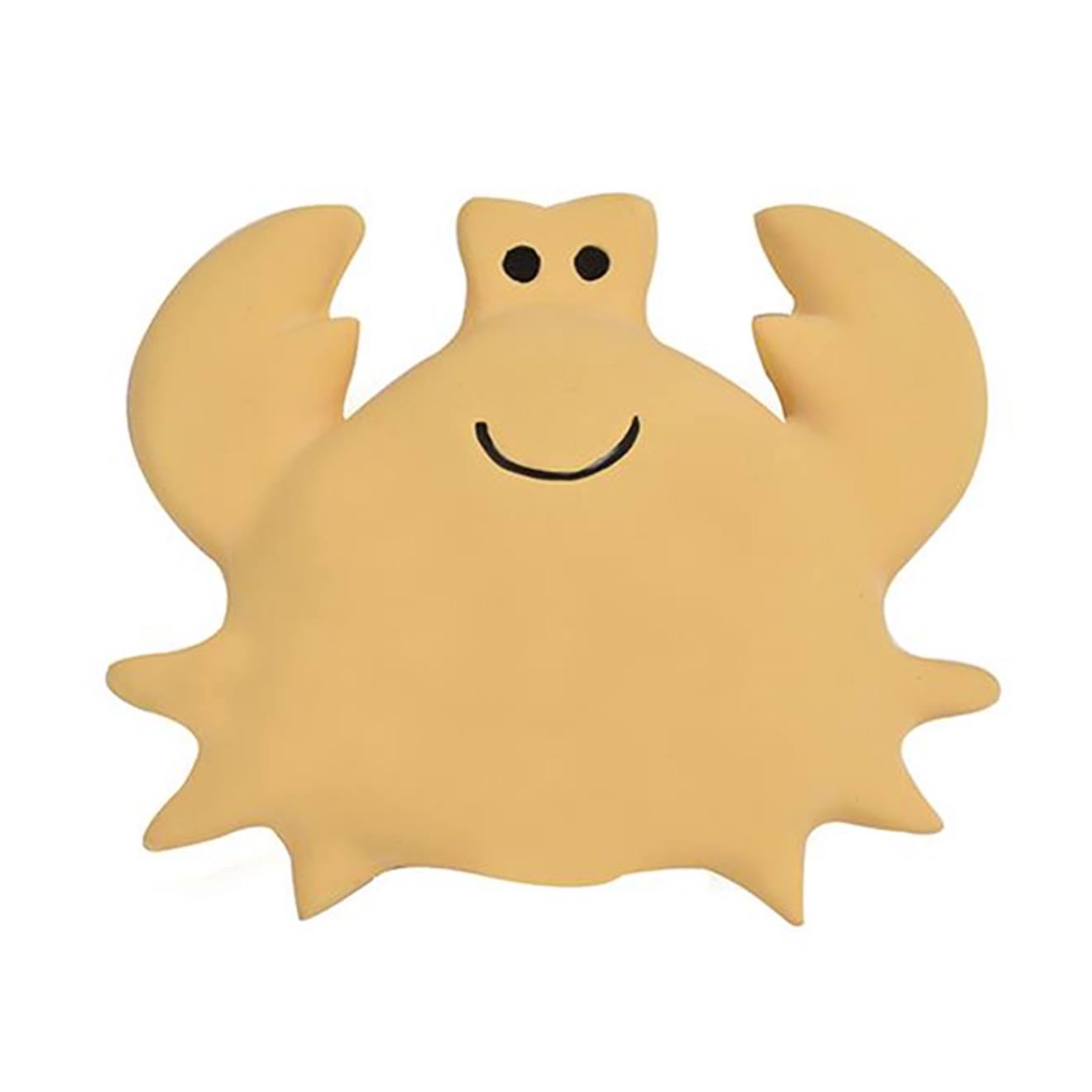 Crabe En Caoutchouc Naturel Jaune