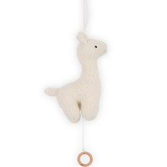 Jouet-Premier âge-Peluches-Peluche musicale lama blanc