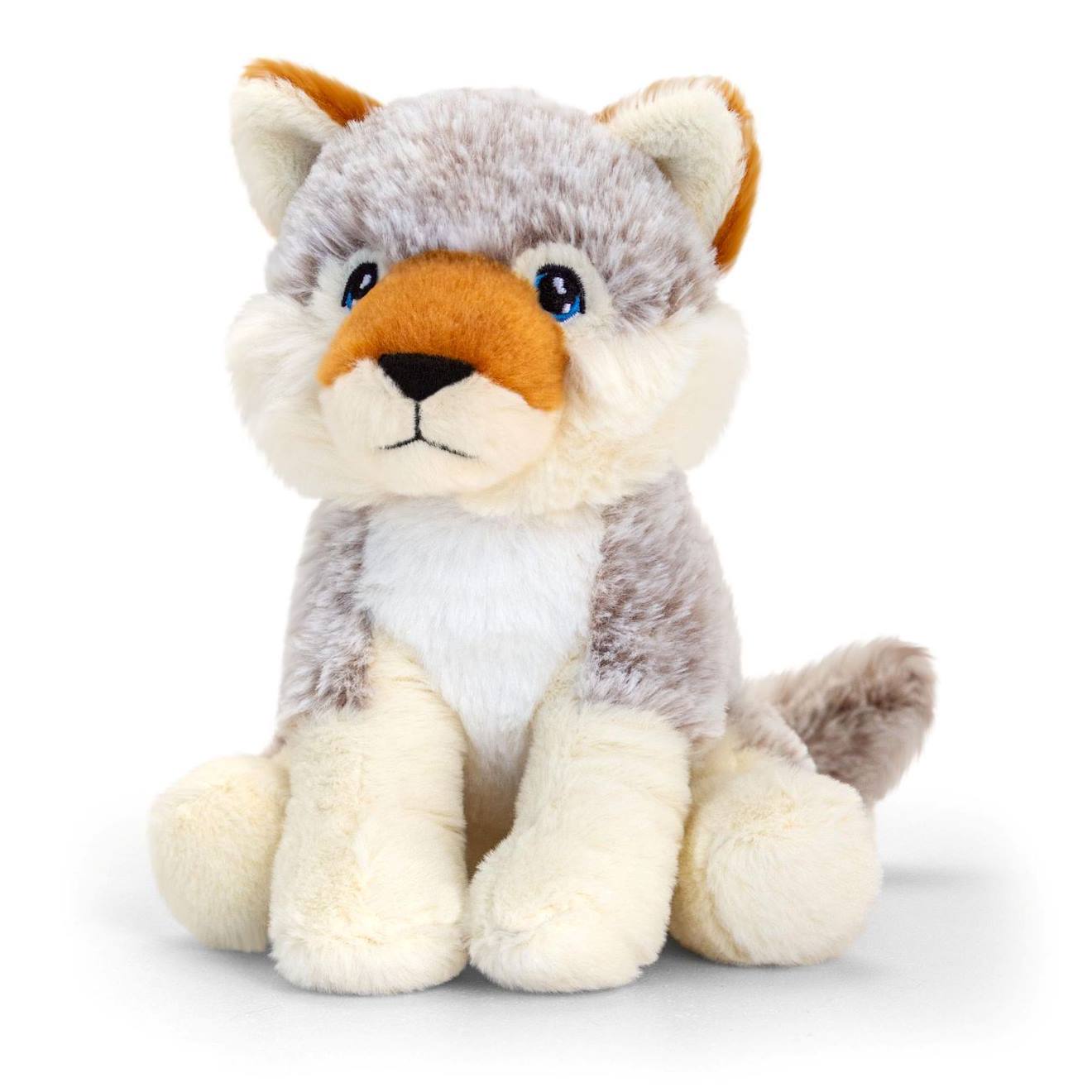 Peluche Loup 18cm 100% Recyclée Multicolore