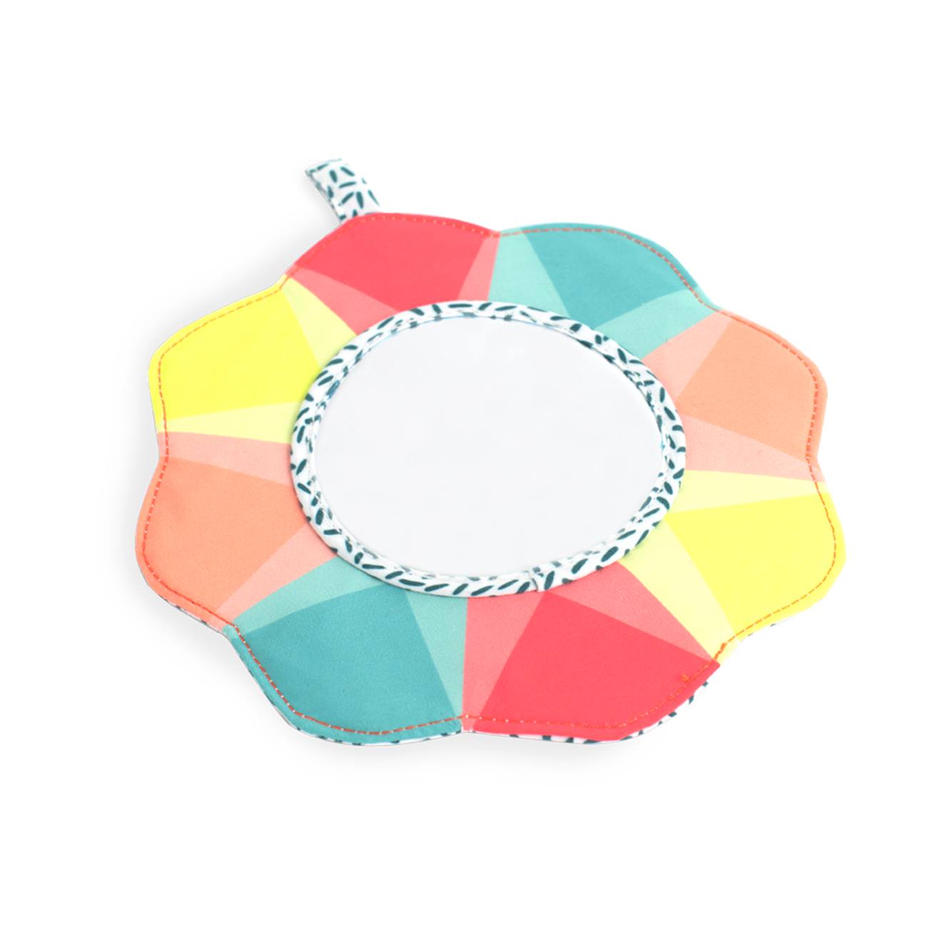 Miroir Sensoriel Pour Bébés En Forme De Fleur Vert