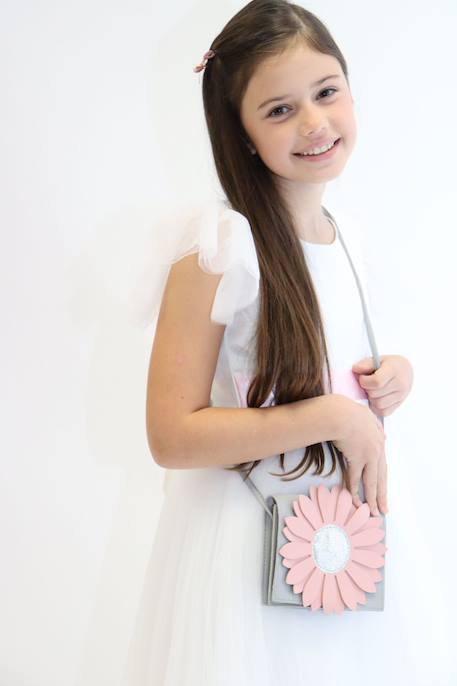 Sac bandoulière flora marguerite Bleu+Kaki & beige+Rose & gris 10 - vertbaudet enfant 
