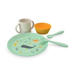 Puériculture-Repas-Coffret repas océan vaisselle enfant