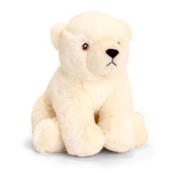 Jouet-Peluche ours polaire 18cm 100% recyclée