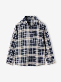 -Chemise à carreaux en flanelle garçon