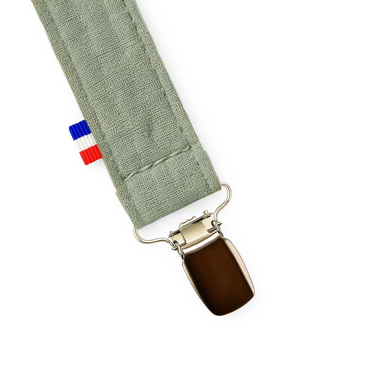 Attache Tétine En Coton Bio Vert