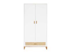 Armoire 2 portes 1 tiroir cannage rotin nami  - vertbaudet enfant
