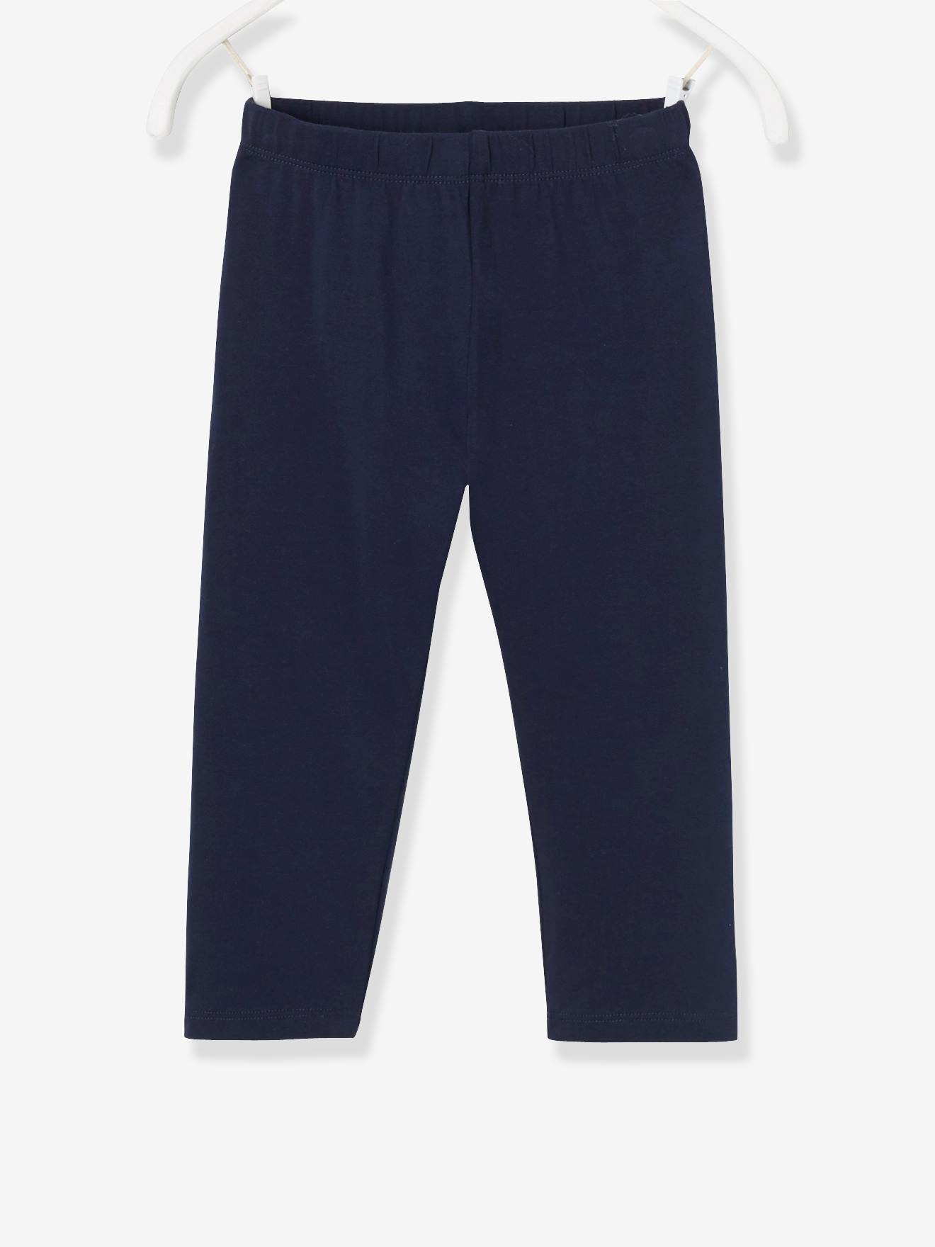 Legging Basics fille mi-mollets marine grise