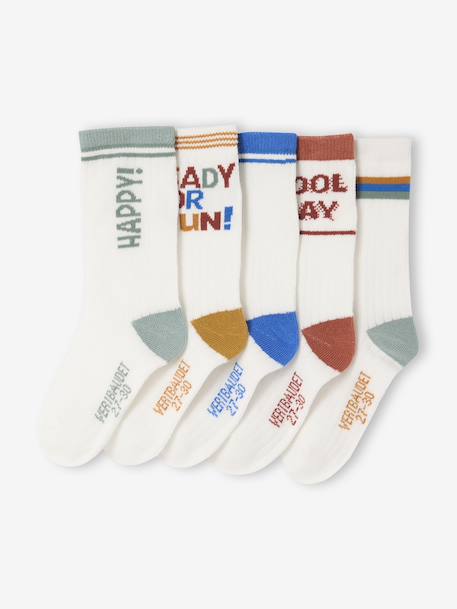 Garçon-Lot de 5 paires de chaussettes « Cool » garçon