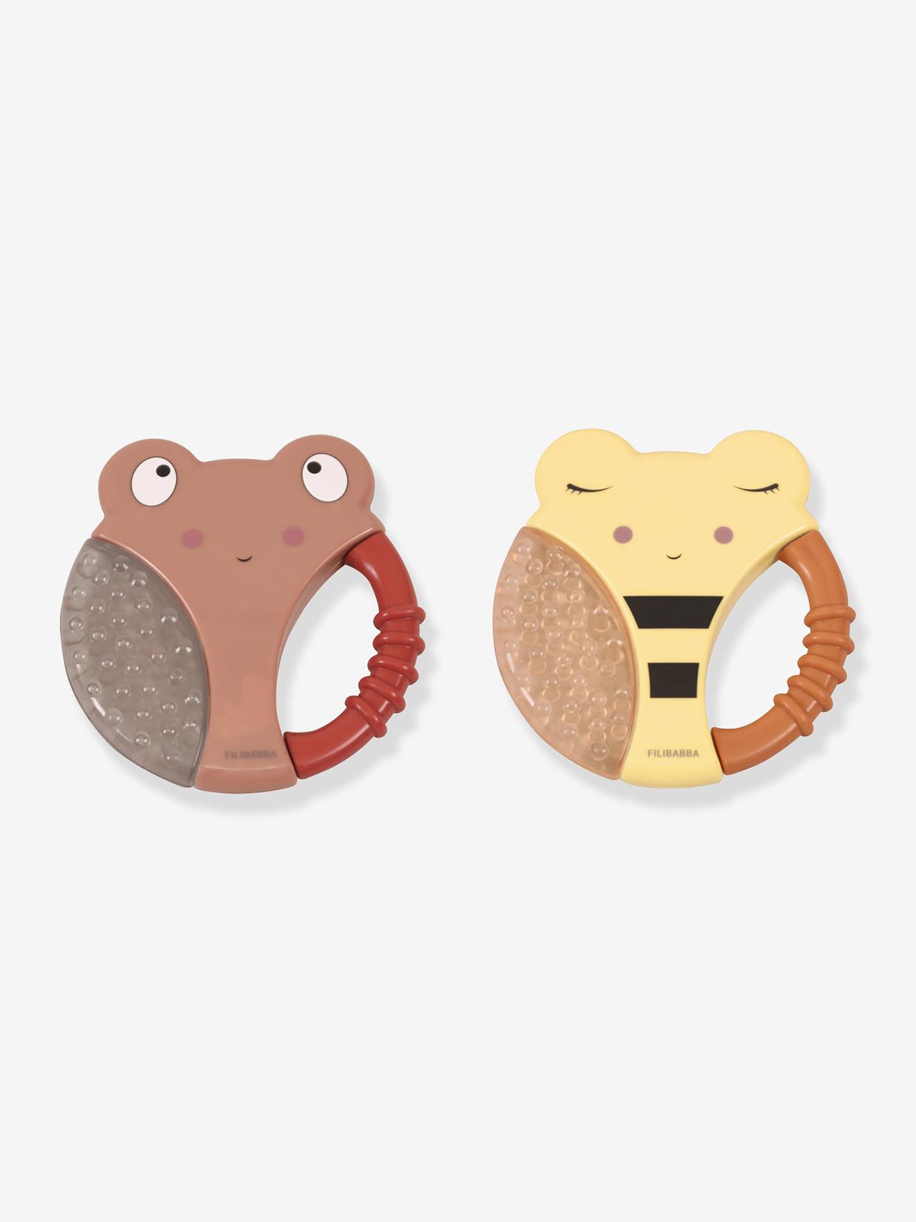 Lot de 2 anneaux de dentition rafraichissant animaux FILABABBA vert (Filibabba) - Image 2