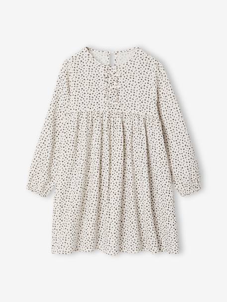 Robe en gaze de coton avec noeuds fantaisie fille  - vertbaudet enfant