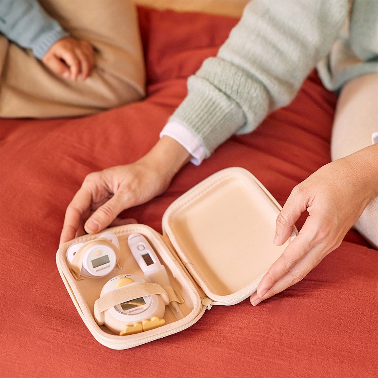 Set De Thermomètres Pour Bébé Thermokit Valencia Blanc (Miniland) - Image 3