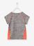 T-shirt fille sport manches courtes motif étoile gris 2 - vertbaudet enfant 