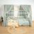 Ciel de lit cabane en gaze de coton duo 330 cm Beige+Blanc+Bleu+Camel+Écru+Gris+Marron+Rose+Terracotta+Vert 54 - vertbaudet enfant 