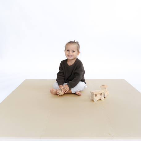Tapis de Jeu Bébé et Enfant Classique Beige Clair+Gris clair+Rose+Vert 5 - vertbaudet enfant 