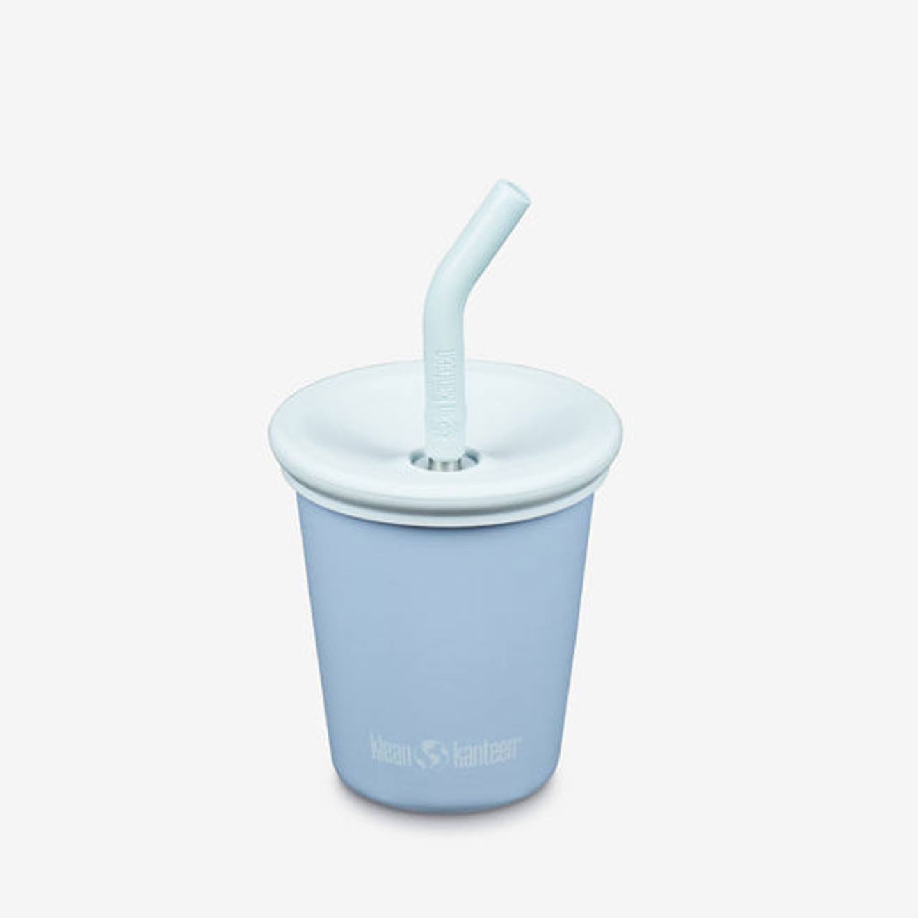 Gobelet En Inox 296 Ml Avec Couvercle À Paille Bleu
