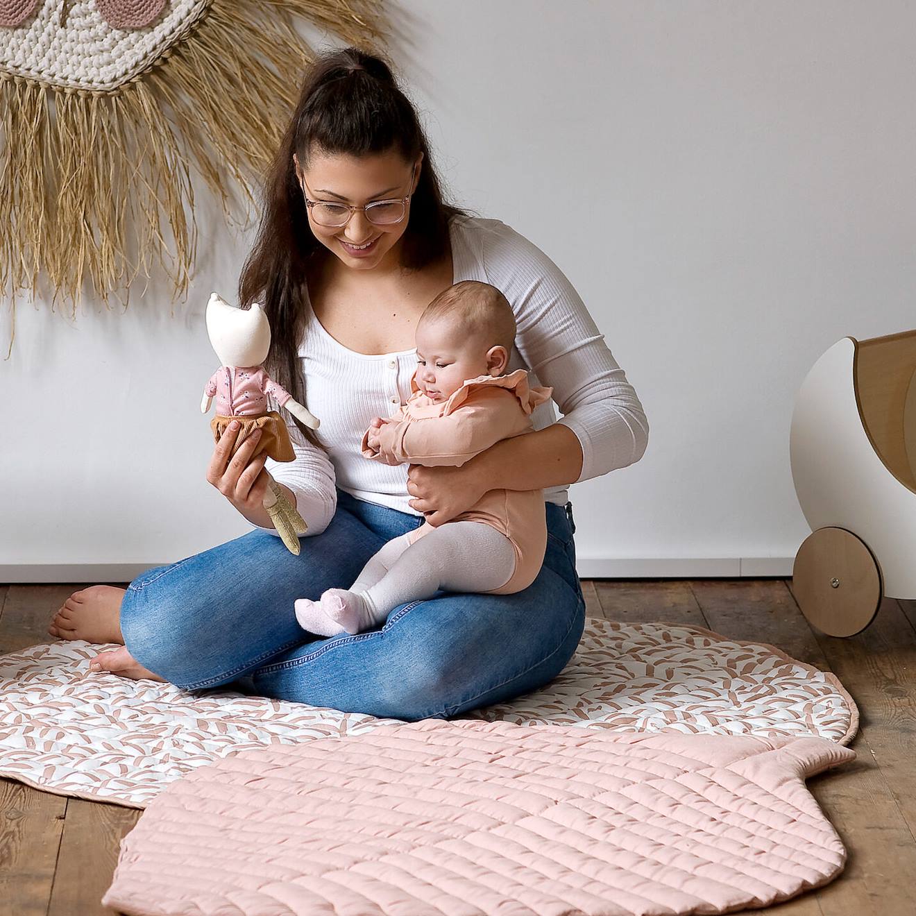 Tapis Feuilles Rose (ToddleKind) - Image 2
