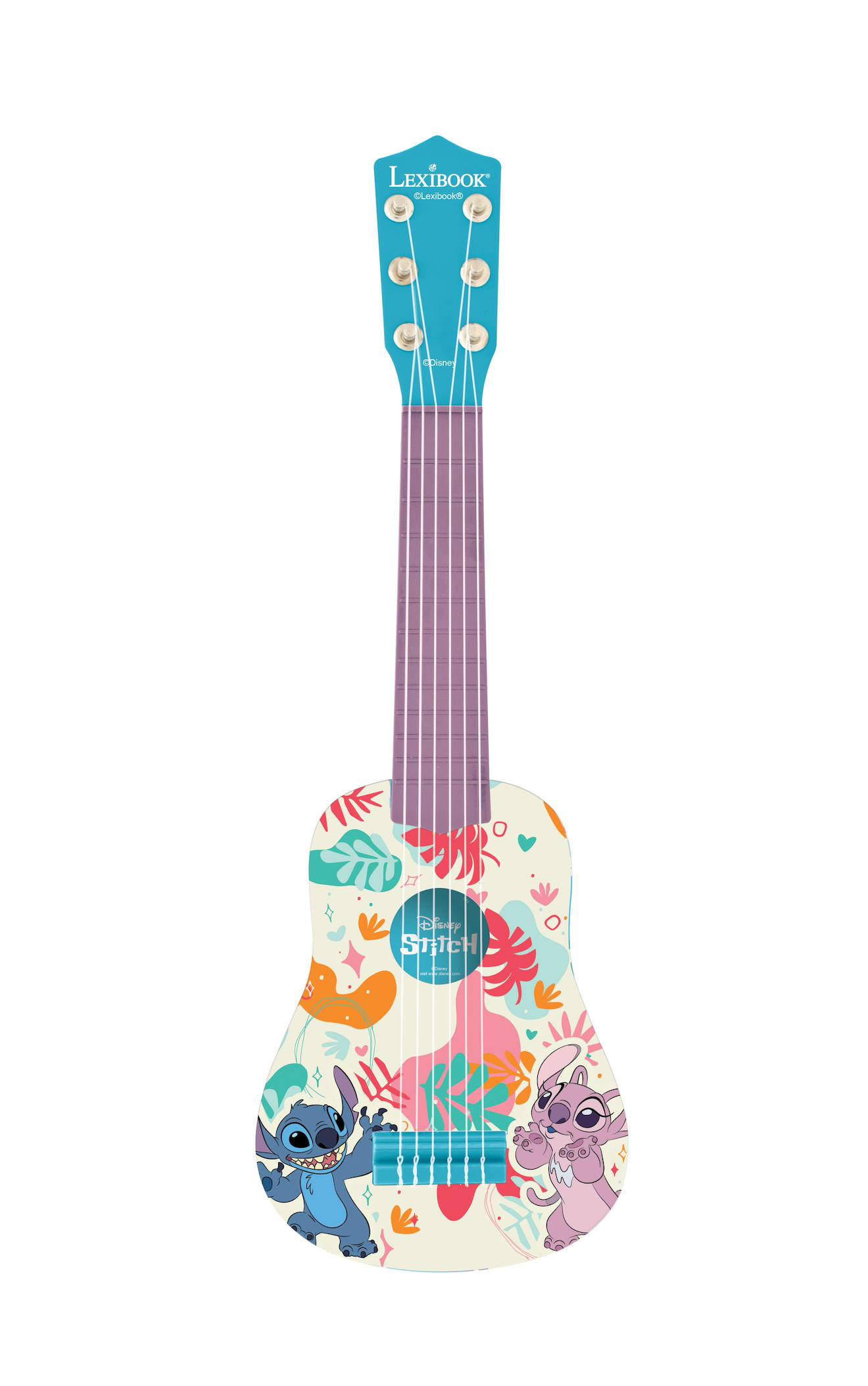 Ma première guitare stitch - 6 Cordes en Nylon, 53 cm, Guide Inclus - bleu