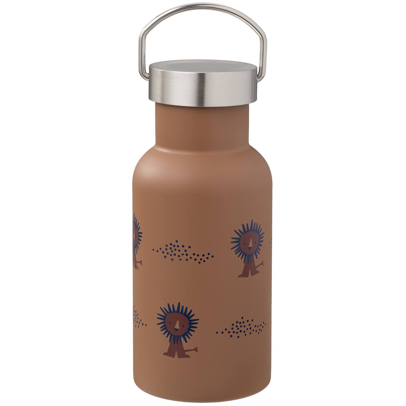 Gourde Isotherme Marron, Bleu
