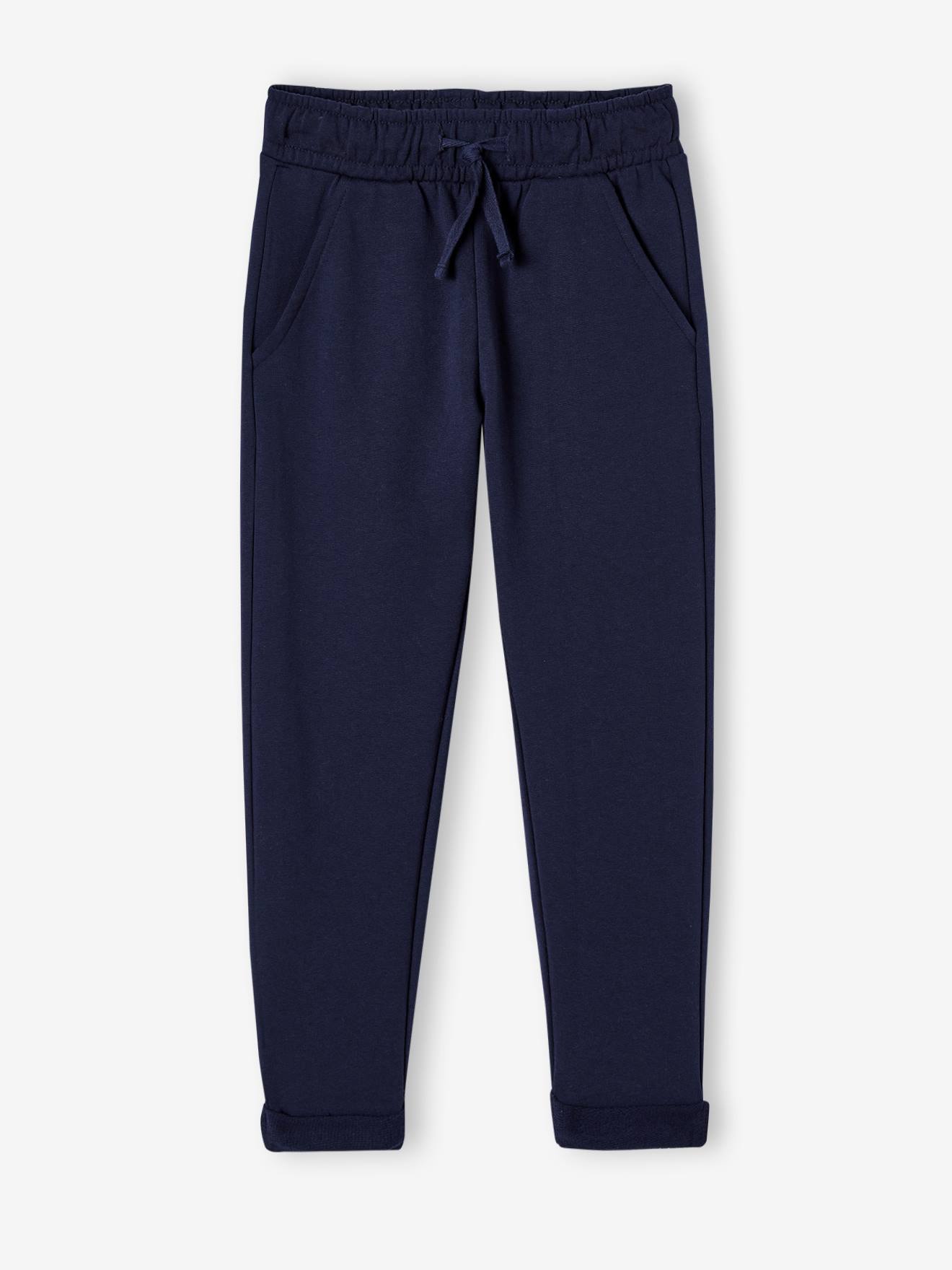 Pantalon garçon jogger en molleton encre
