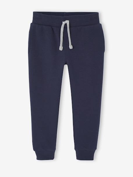 VERTBAUDET Pantalon Jogging Garçon En Molleton Noir Chiné 5A - Confort Et Style