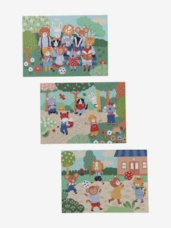 -3 puzzles évolutifs 36 à 60 pièces en carton