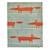 Tapis enfant fait à la main en laine mr fox Bleu+Vert 8 - vertbaudet enfant 
