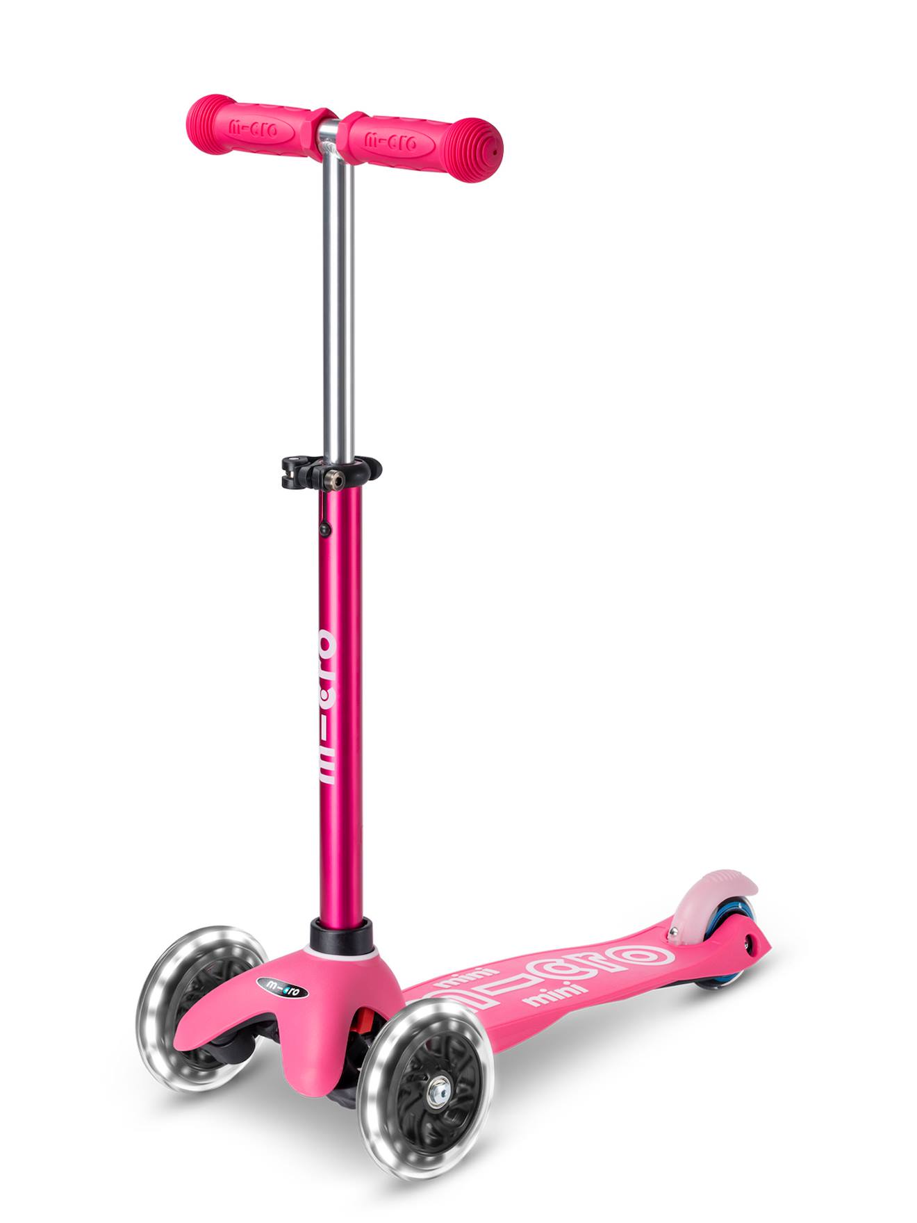 Trottinette 3 Roues Mini Micro Deluxe Led Rose