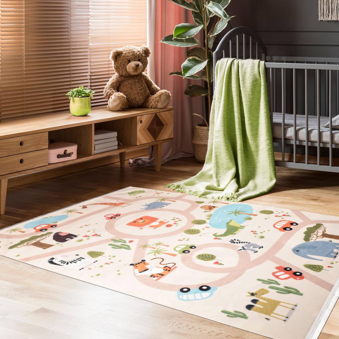 Tapis Enfant Gps Très Doux Rose
