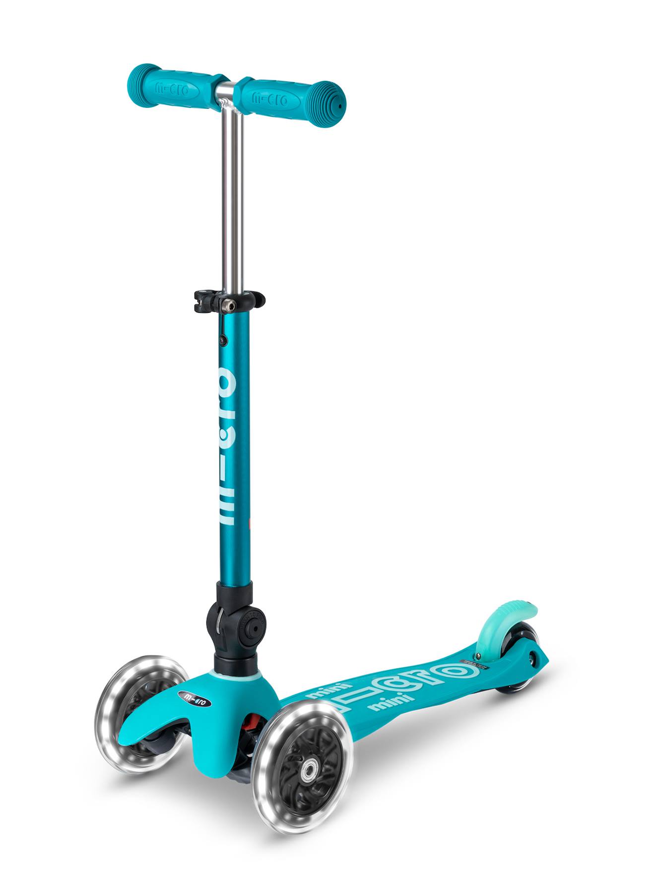 Trottinette 3 Roues Mini Micro Deluxe Pliable Led Aqua