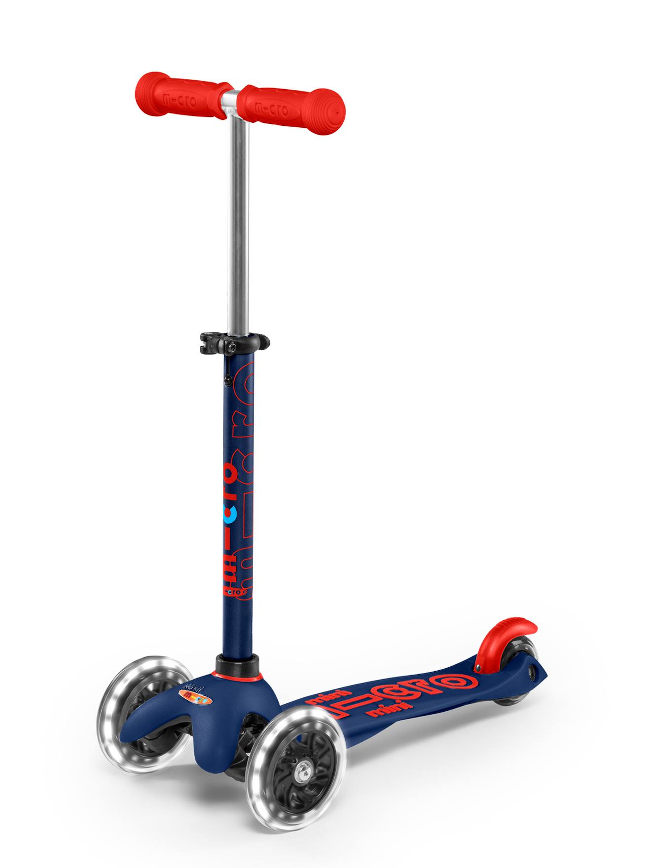 Trottinette 3 Roues Mini Micro Deluxe Led Bleu Nuit