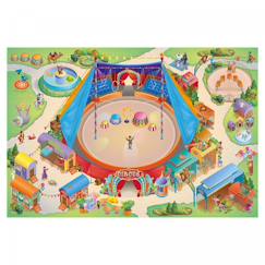 -Tapis enfant tissé cirque