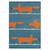 Tapis enfant fait à la main en laine mr fox Bleu+Vert 2 - vertbaudet enfant 