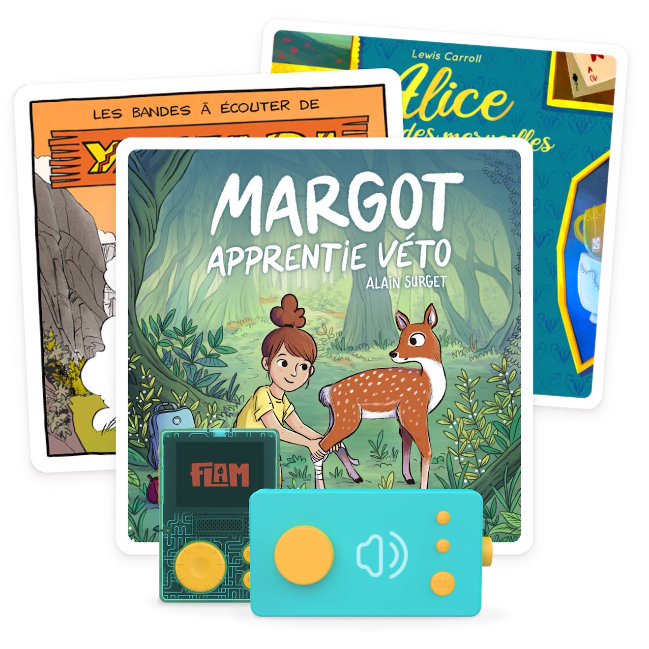 Pack 3 Livres Audio Interactifs Pour Enfants Dès 5 Ans - Les Héros Lunii 40 Histoires, 5h08 D'écoute Multicolore