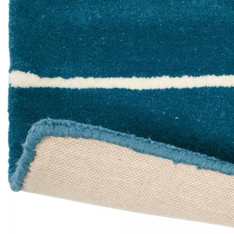 Tapis enfant fait à la main en laine mr fox Bleu+Vert 5 - vertbaudet enfant 