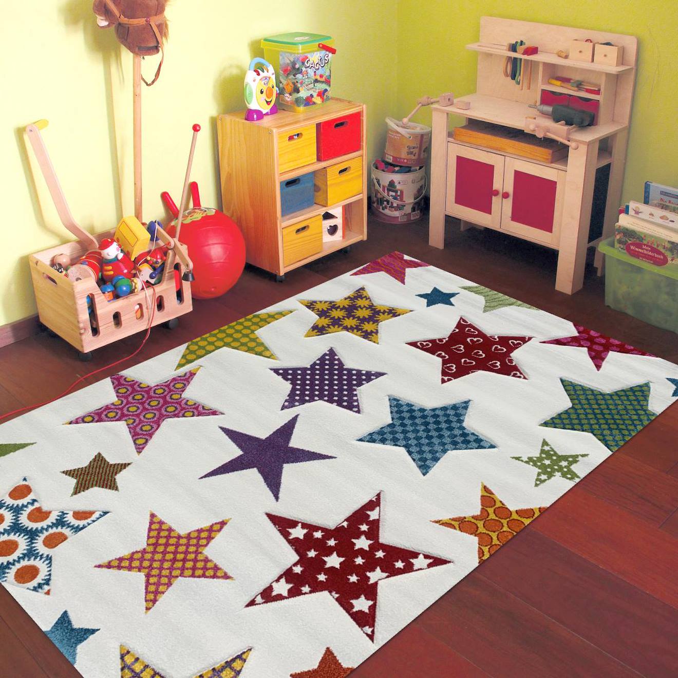 Tapis Enfant Tissé Lyn8 Igalar Multicolore
