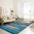 Tapis enfant fait à la main en laine mr fox Bleu+Vert 6 - vertbaudet enfant 