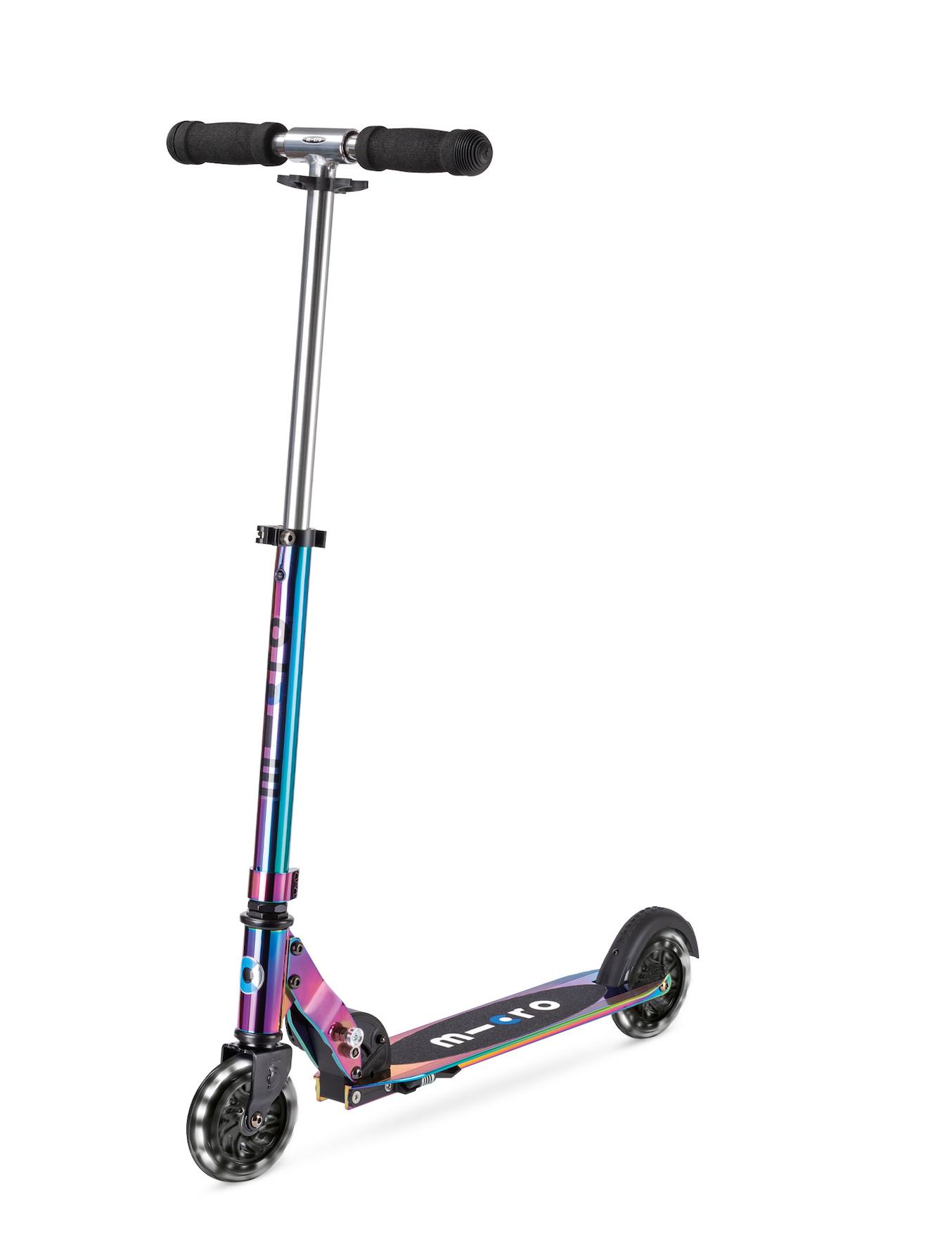 Trottinette Enfant Micro Sprite Pearl Led Bleu Et Rose