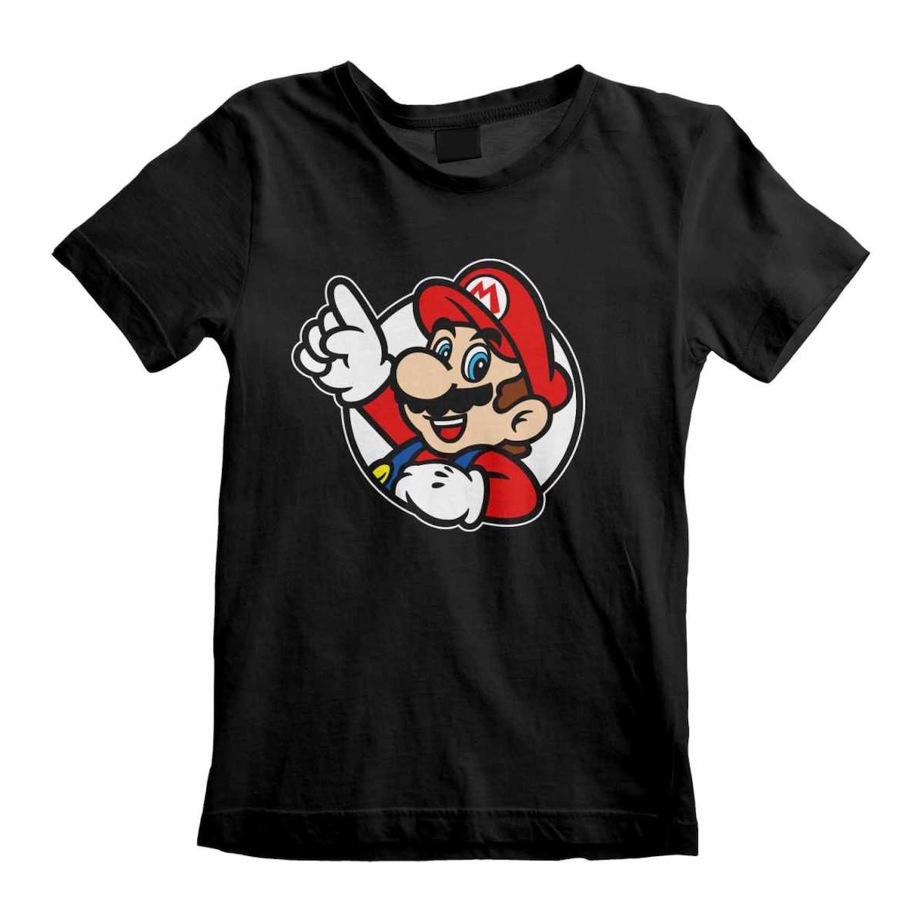 T-shirt Coton Super Mario Its A Me Mario Noir
