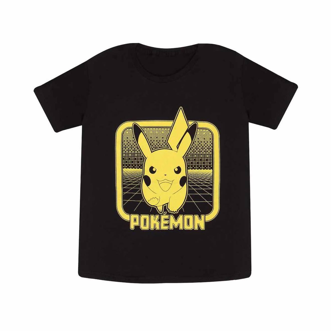 T-shirt Coton Pokemon Noir