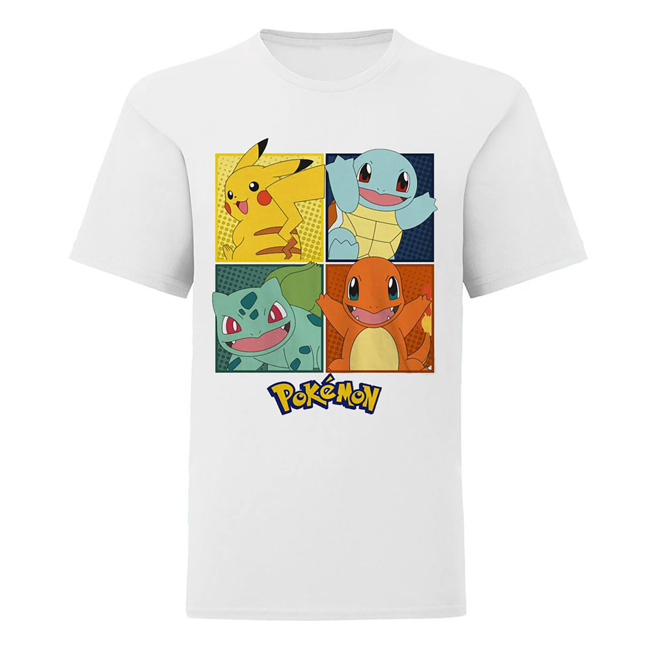 T-shirt Coton Pokemon Blanc