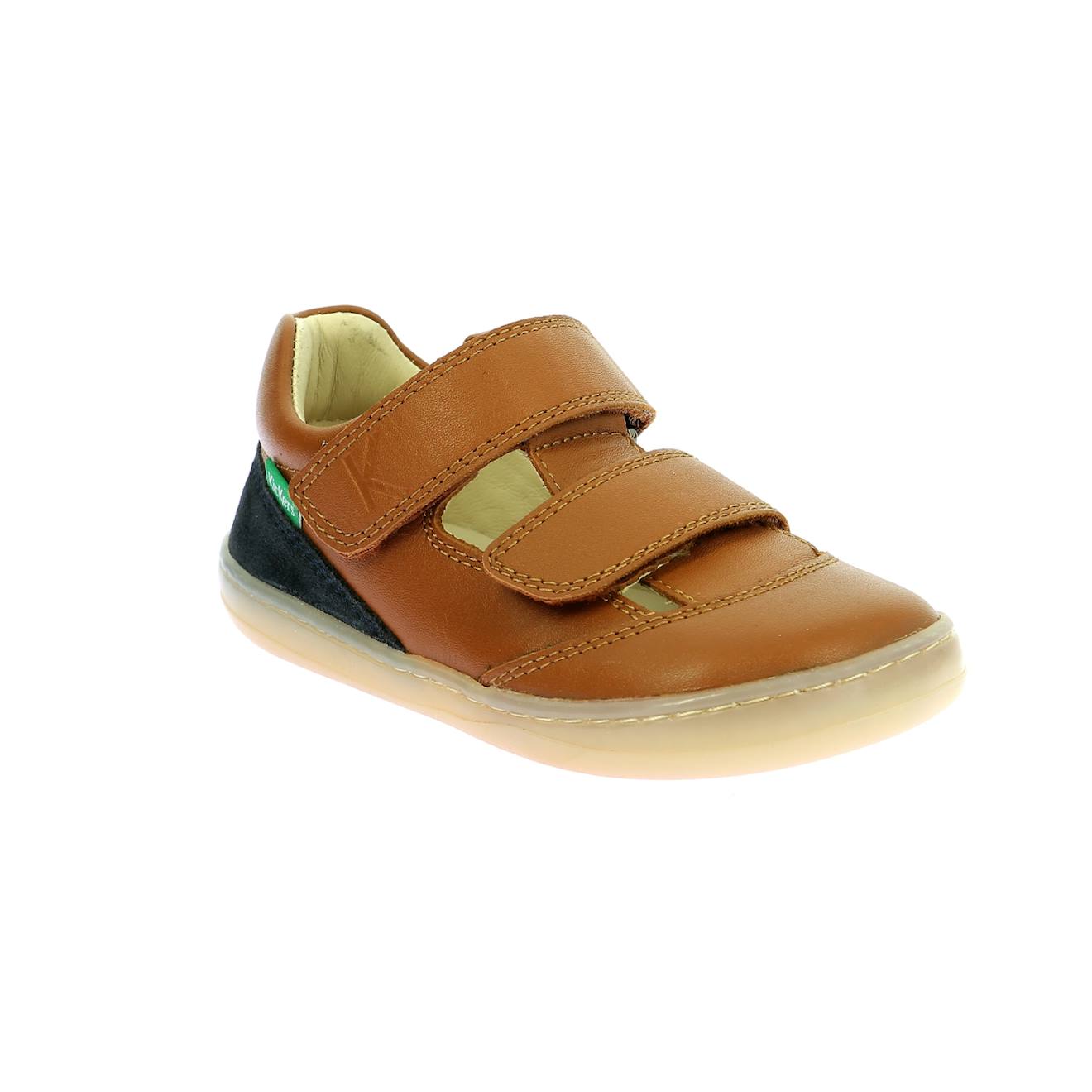 Baskets Basses Enfant Kickbloom Camel Marine